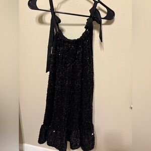 NWT Chelsea & Violet Black Sequin Dress